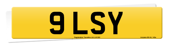Registration number 9 LSY